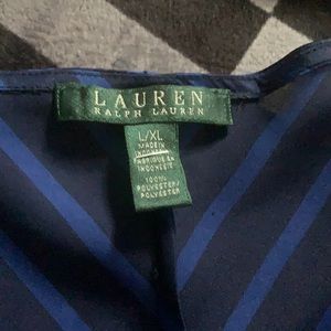Ralph Lauren blouse navy royal striped l xl